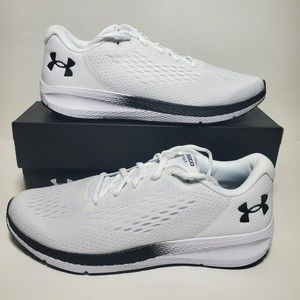 Under Armour Charged Pursuit 2 SE Running Shoes White/Black Mens 10 3023865-100